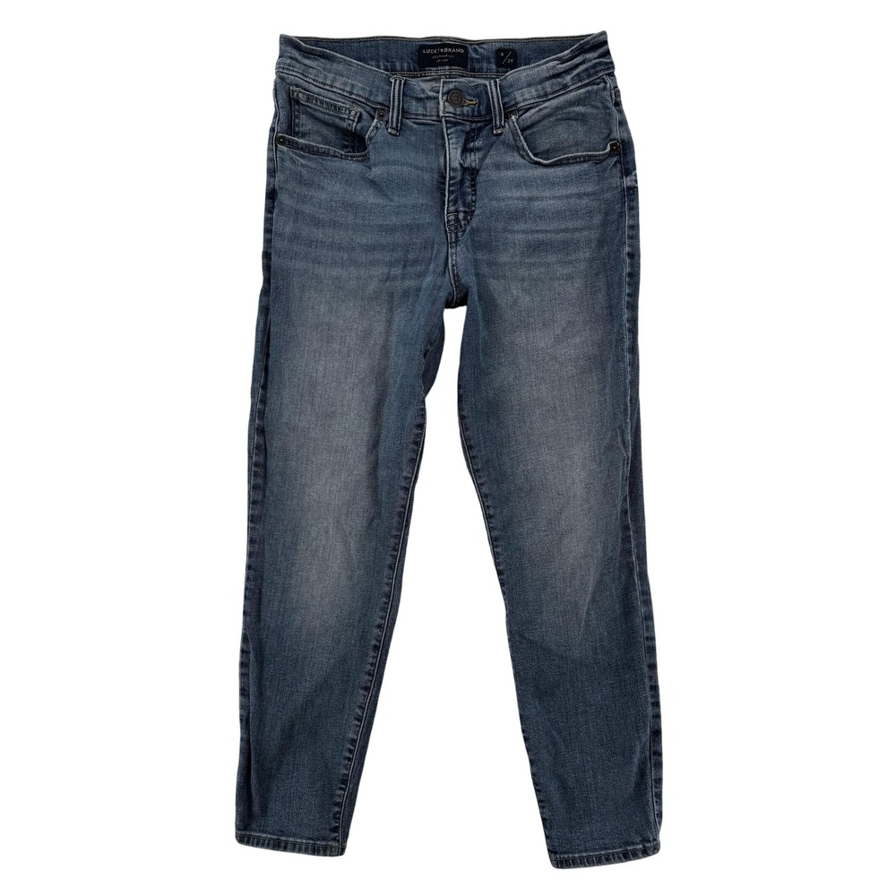 Lucky Brand Jeans Womens 8/29 Blue Ava Mid Rise Crop Stretch Denim Ankle Comfort